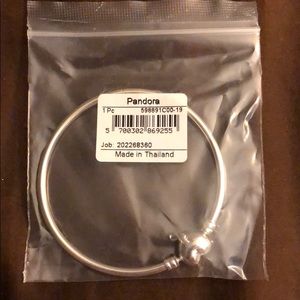 PANDORA STERLING SILVER BANGLE, NWT